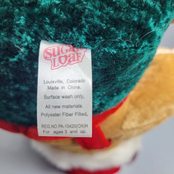 Kostume Kids Sugar Loaf Christmas Gingerbread Doll Santa Hat Overalls 15 inch - Picture 5 of 16